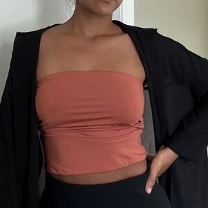 Burnt orange tube top